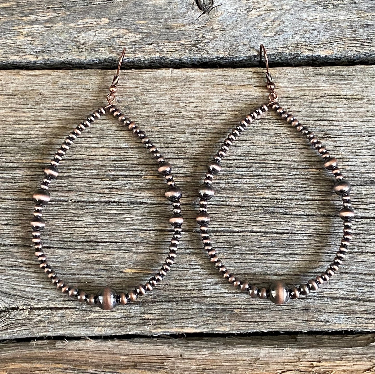 Copper Navajo Pearl Earrings