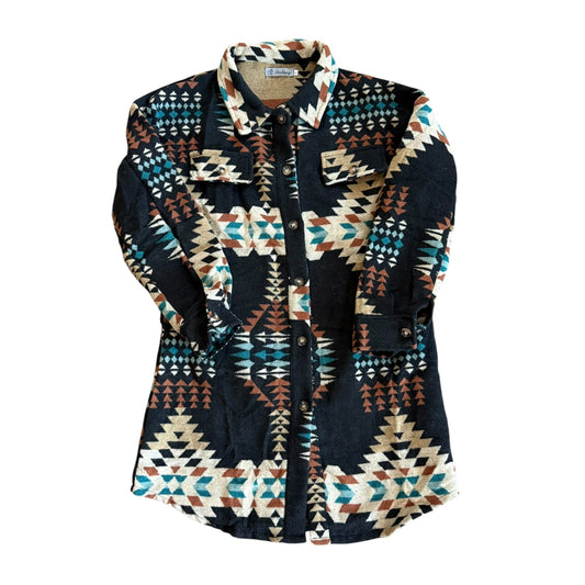 Black Aztec Shacket
