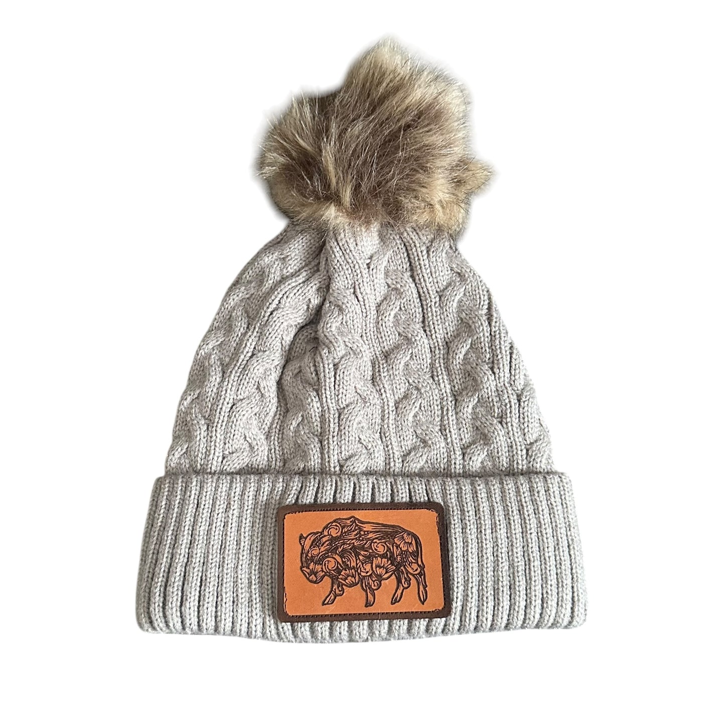 Tooled Buffalo Patch Toques (more colours available)