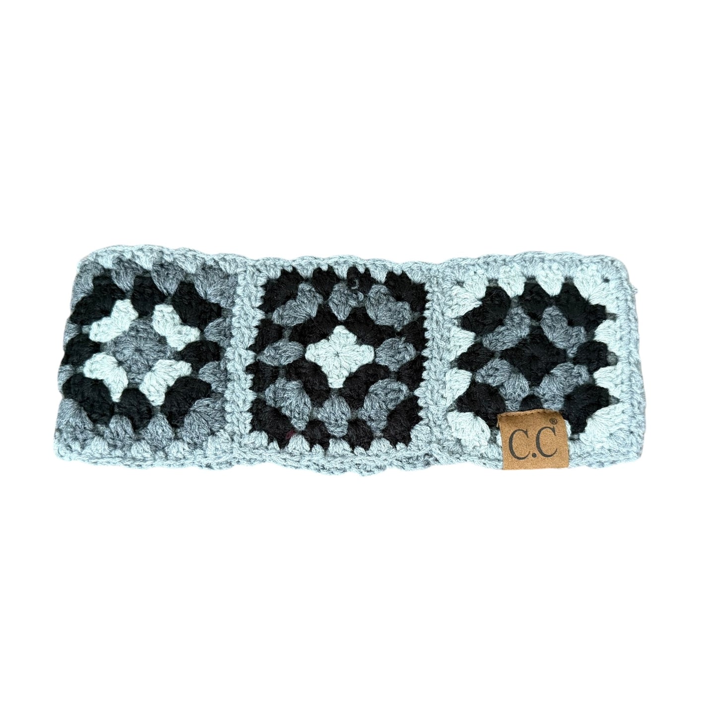 Grey/Black Winter Headband
