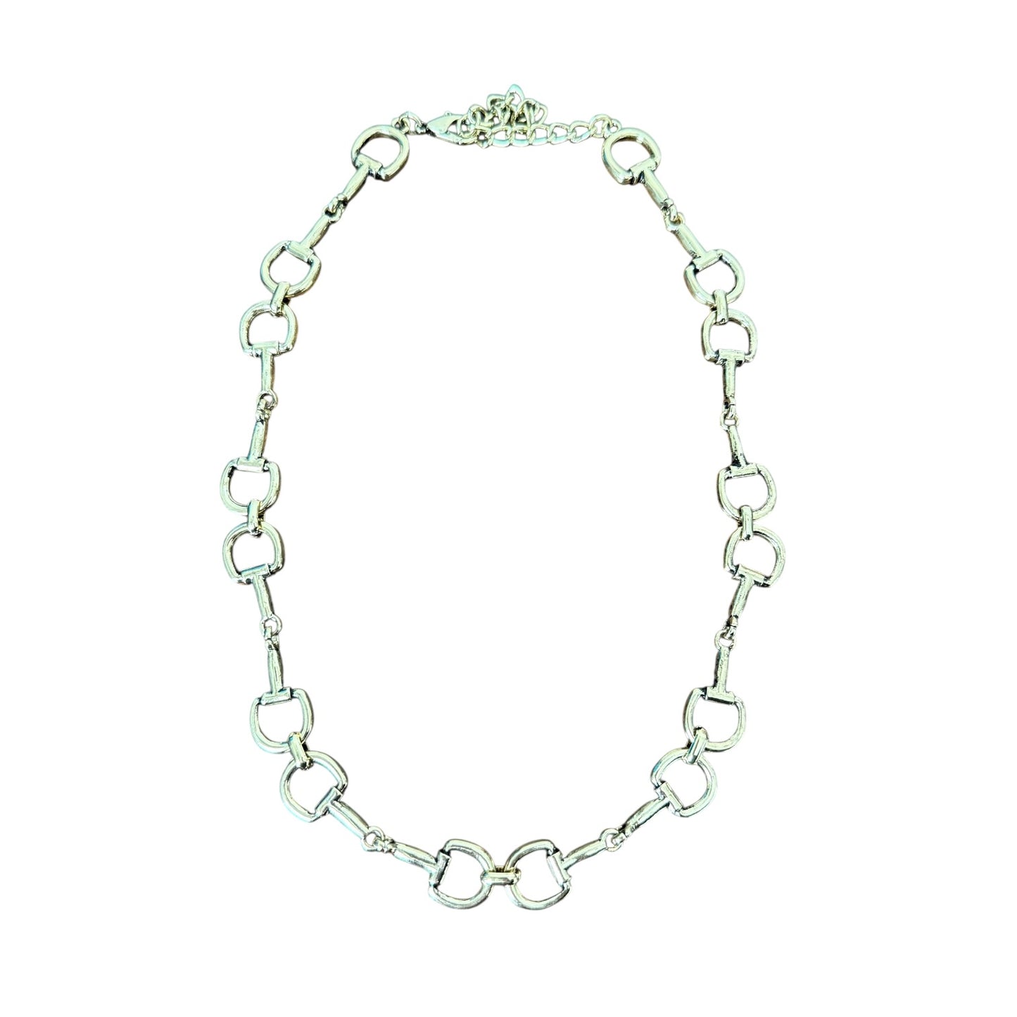 Gold Snaffle Bit Necklace