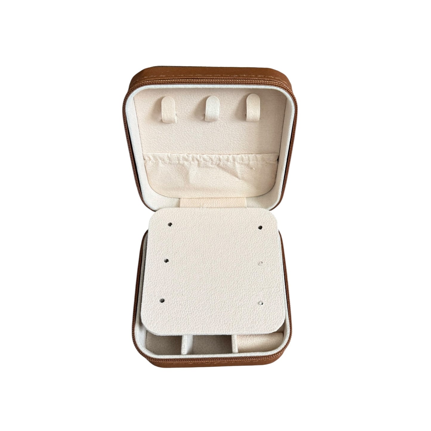 Brown Bootstitch Jewelry Box