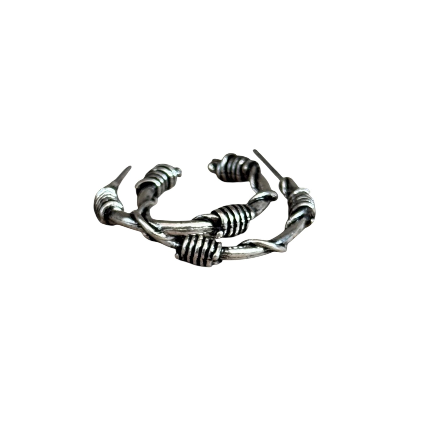 Barbwire Small Hoop Earrings