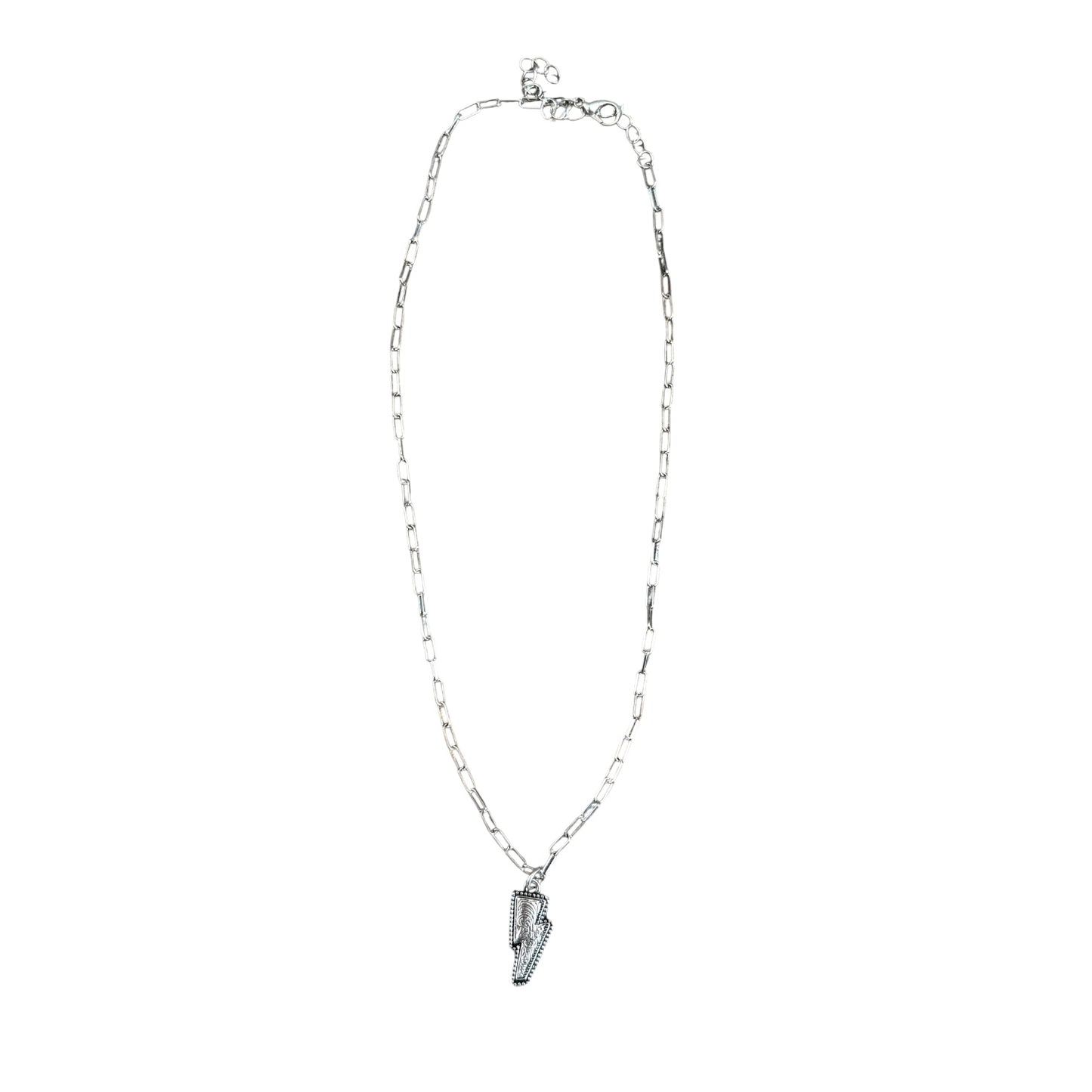 Tooled Bolt Necklace
