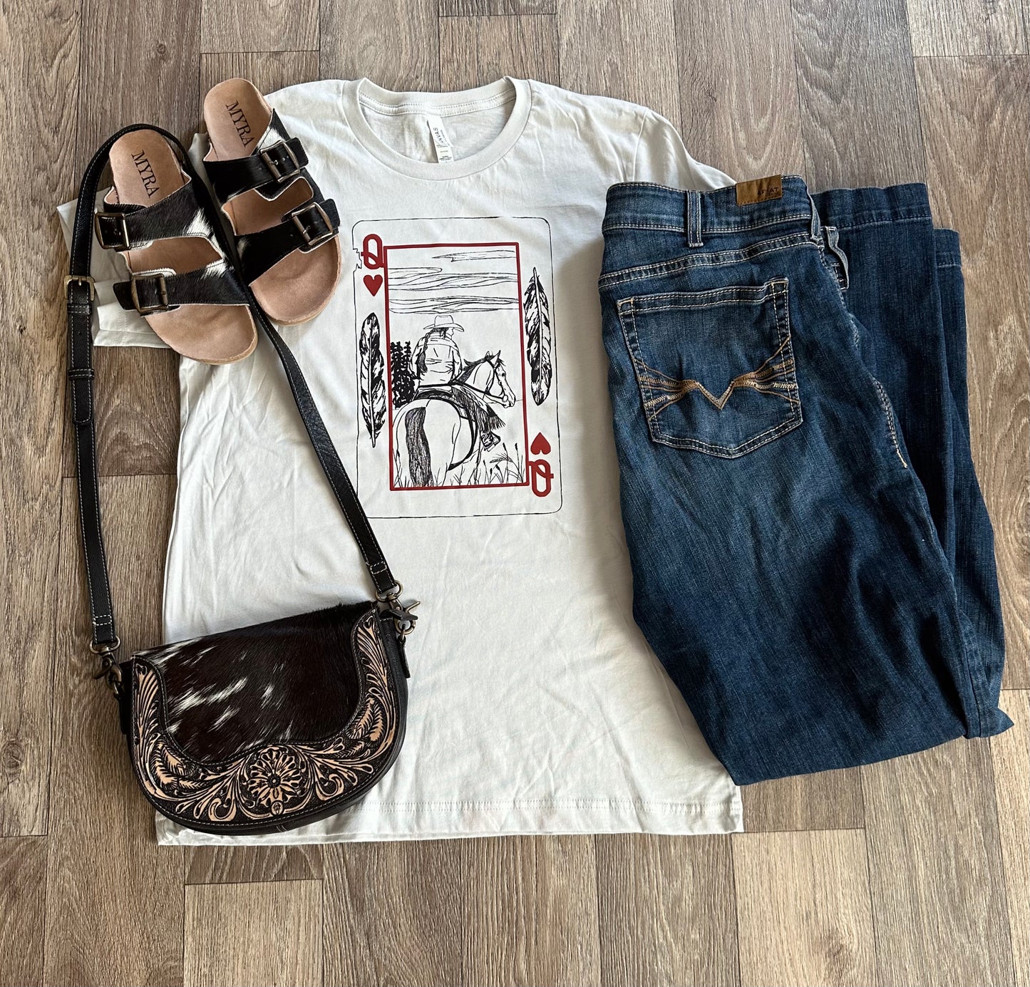 Silver Queen of Hearts T-Shirt