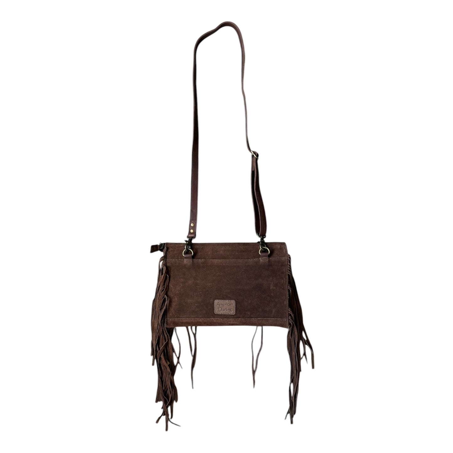 Tooled Floral Feather Flap Purse *defective*