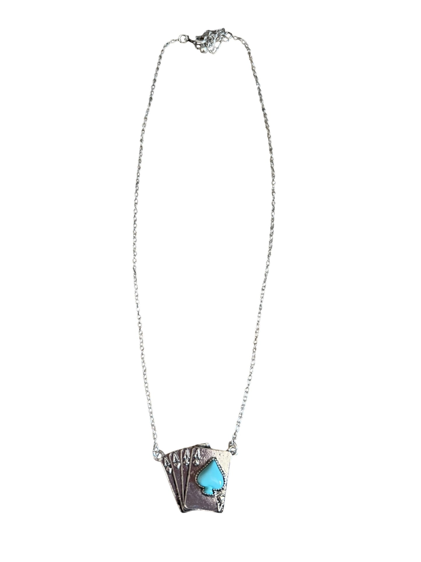 Turquoise Aces Necklace