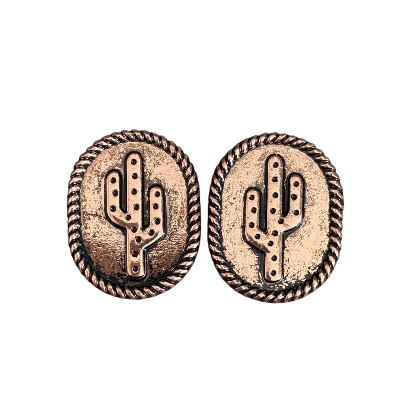 Copper Cactus Earrings