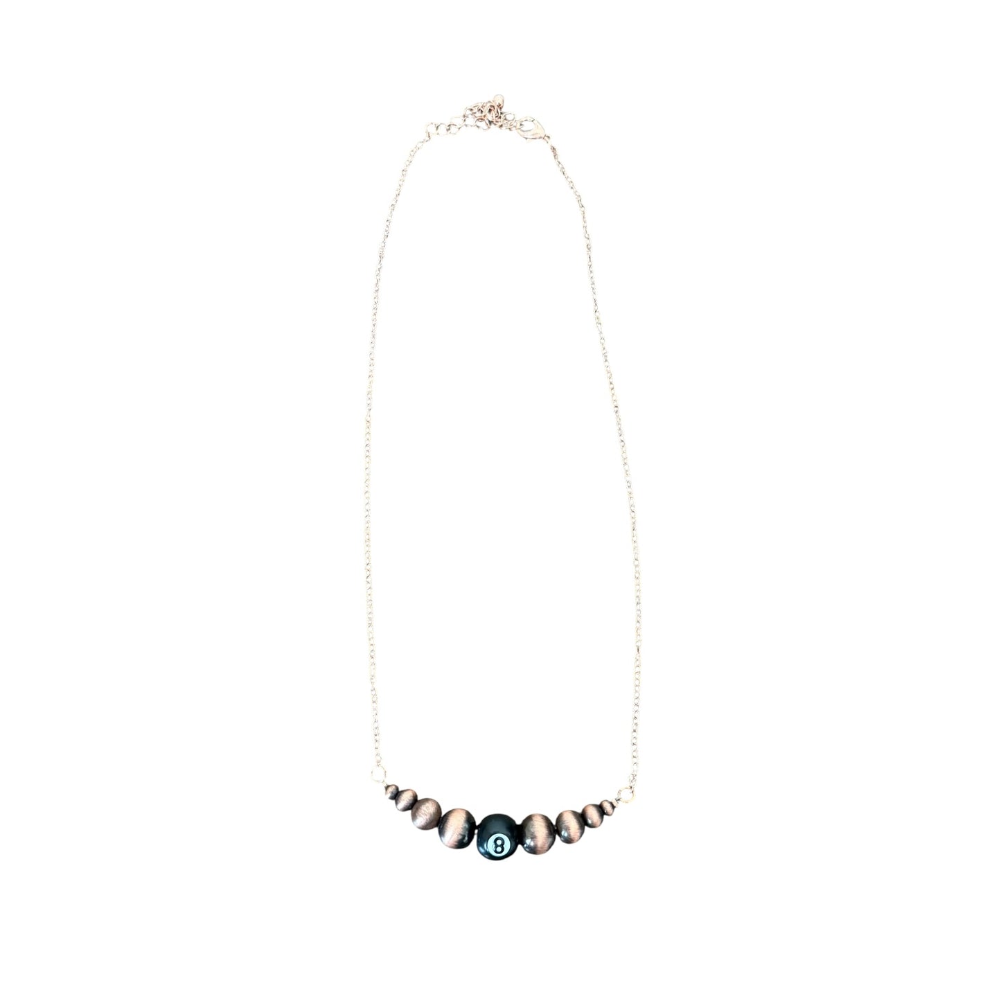 Copper Navajo Pearl 8 Ball Necklace