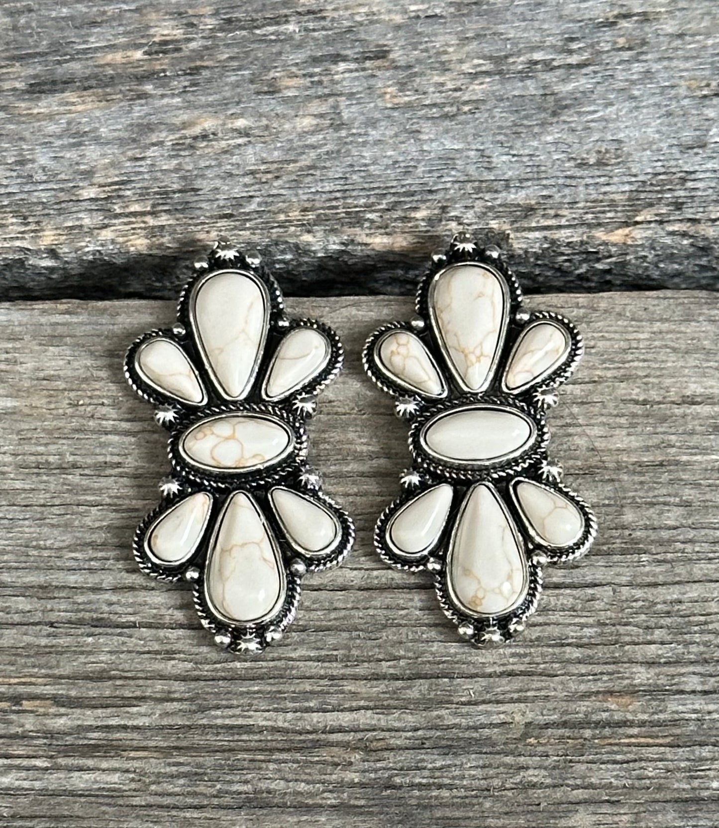Natural Cluster Earrings
