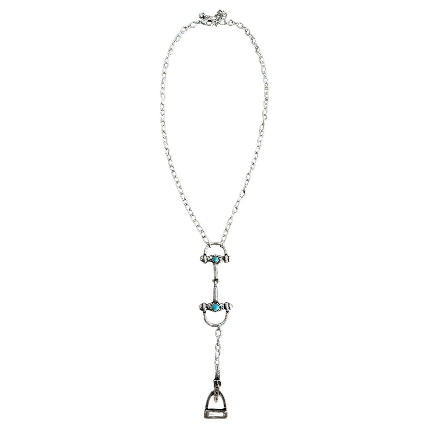 Snaffle Bit Stirrup Necklace