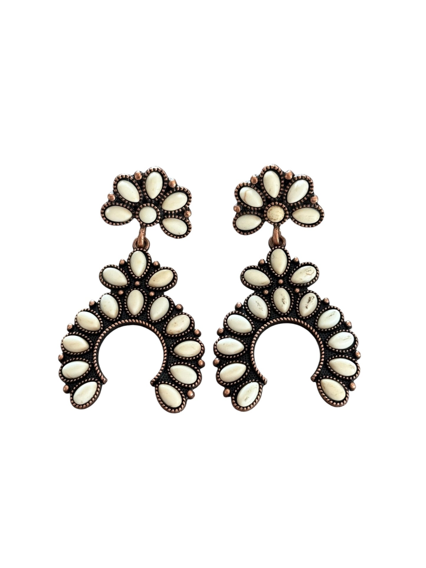 Copper Cluster Squash Earrings