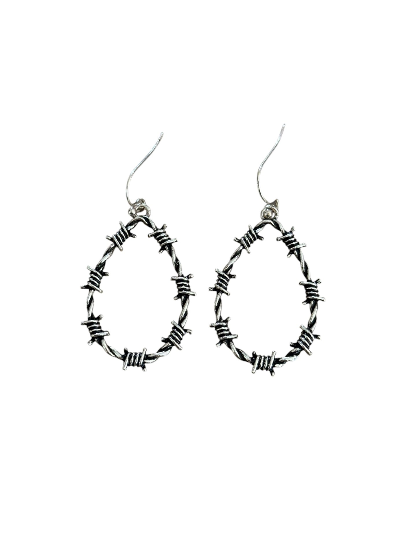 Barbwire Teardrop Earrings