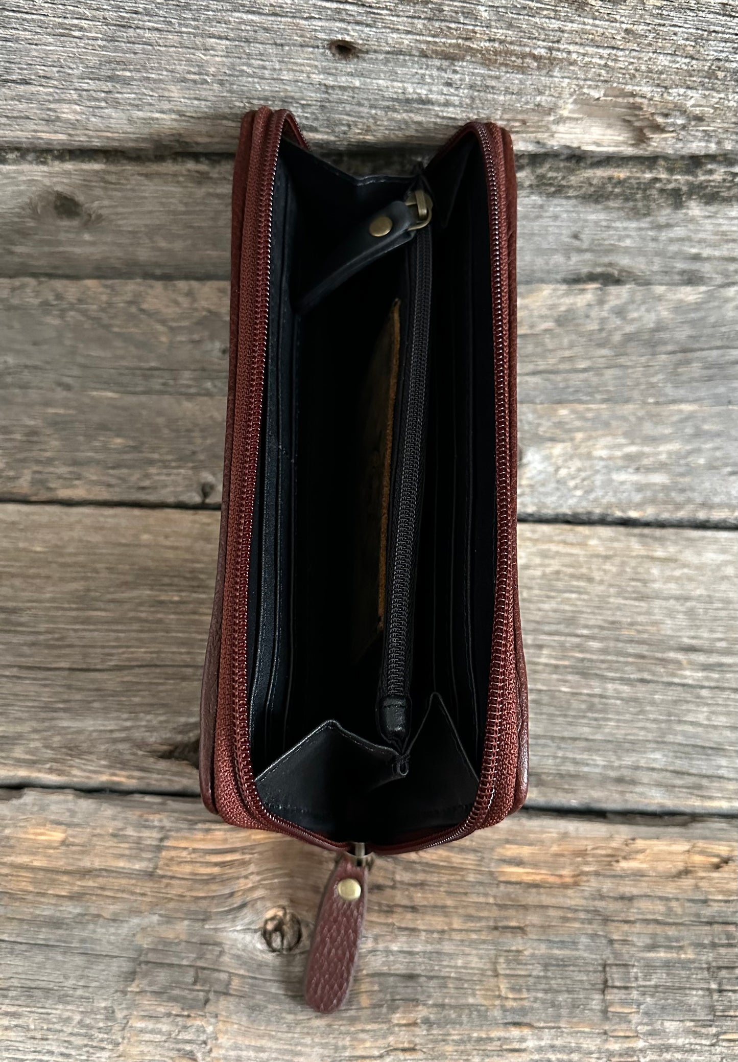 Turquoise & Cowhide Wallet