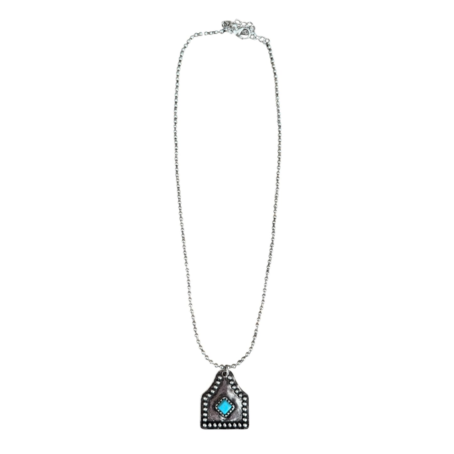 Turquoise Tag Necklace