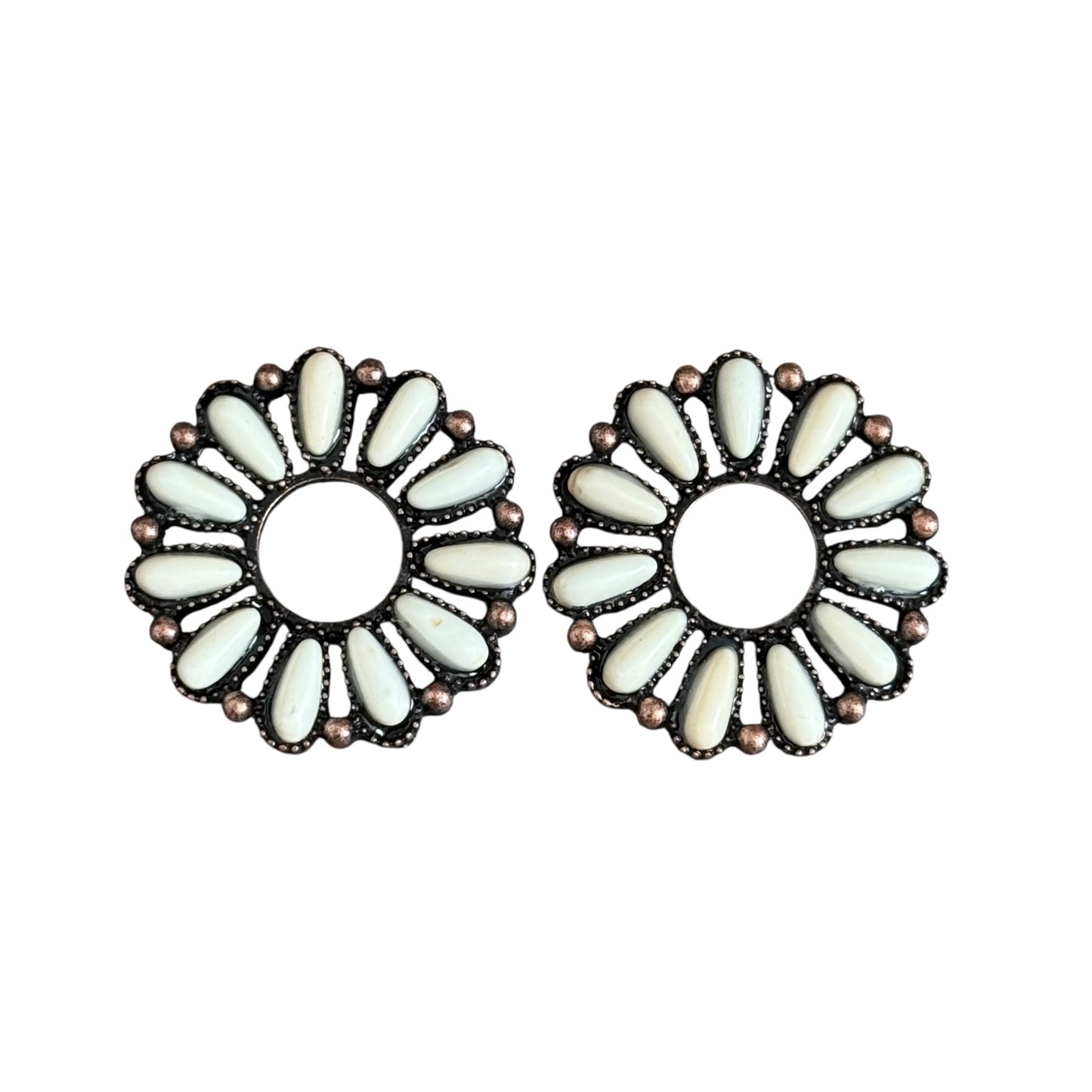 Copper Circle Earrings