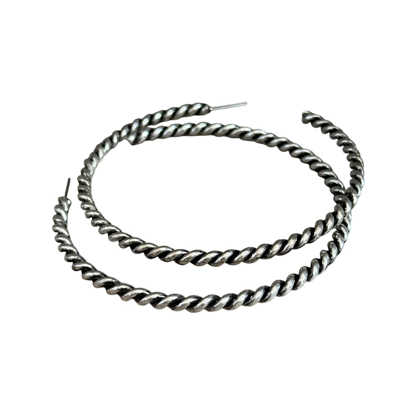 Large Rope Hoop Earrings