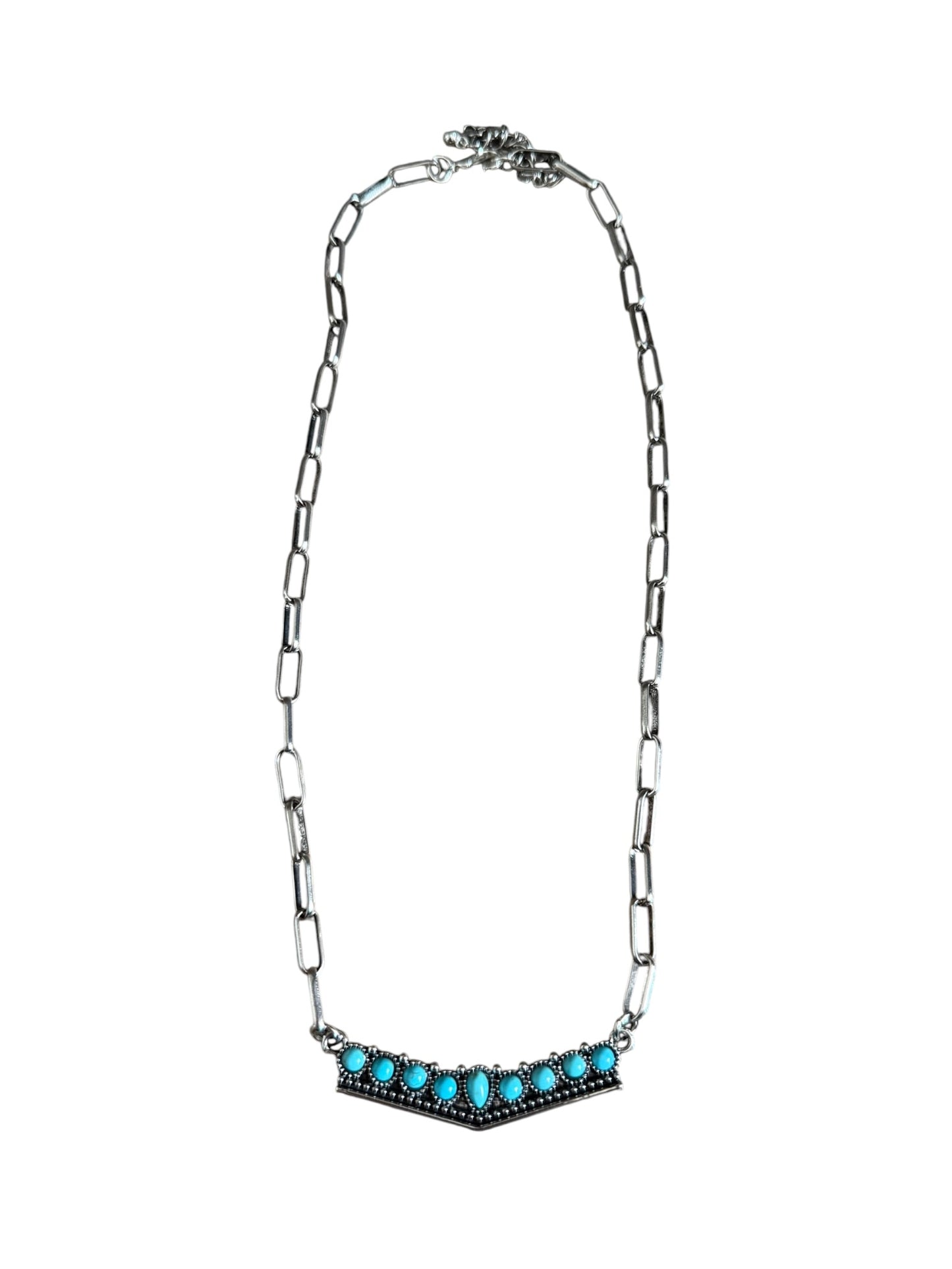 Turquoise Bar Necklace