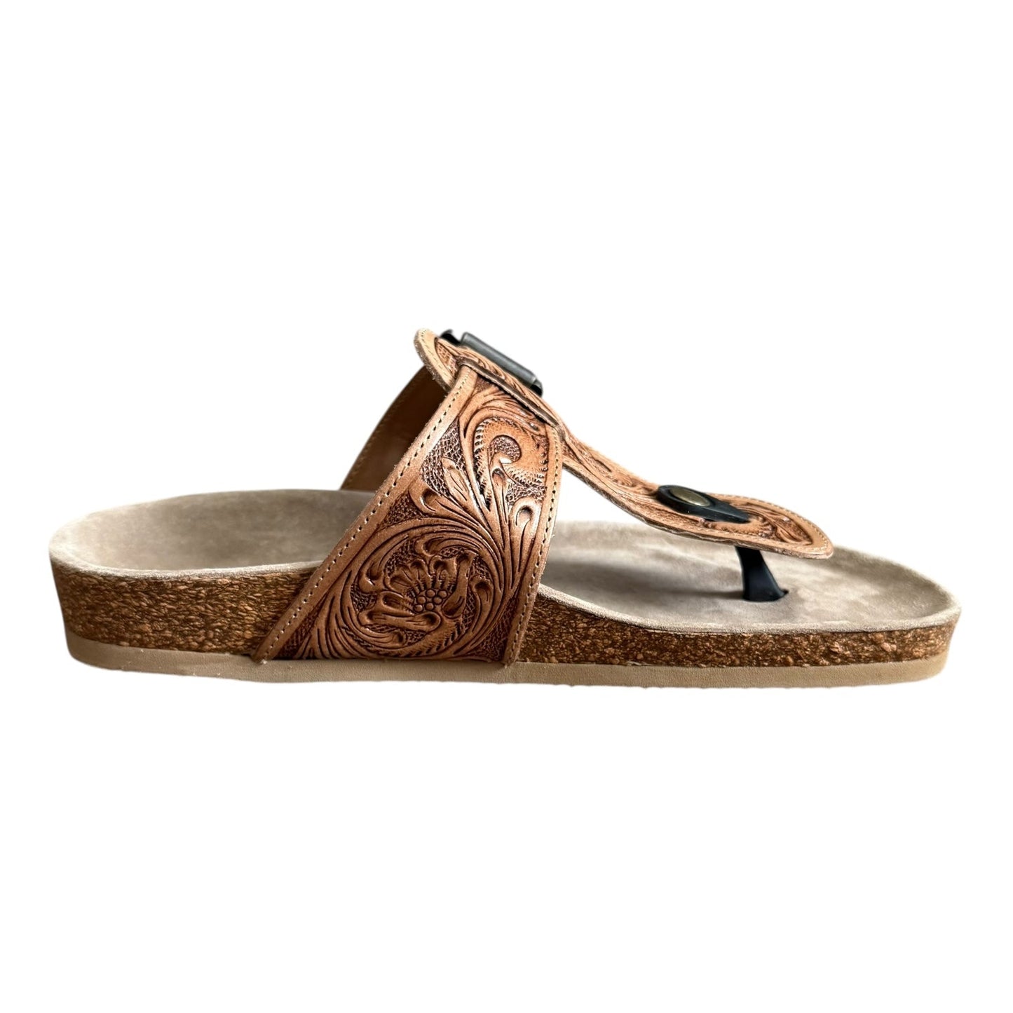 Tooled Thong Sandals