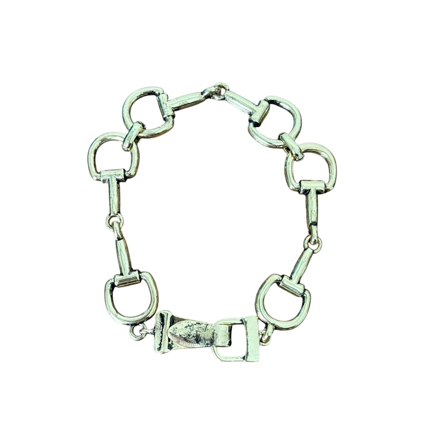 Gold Snaffle Bit Bracelet