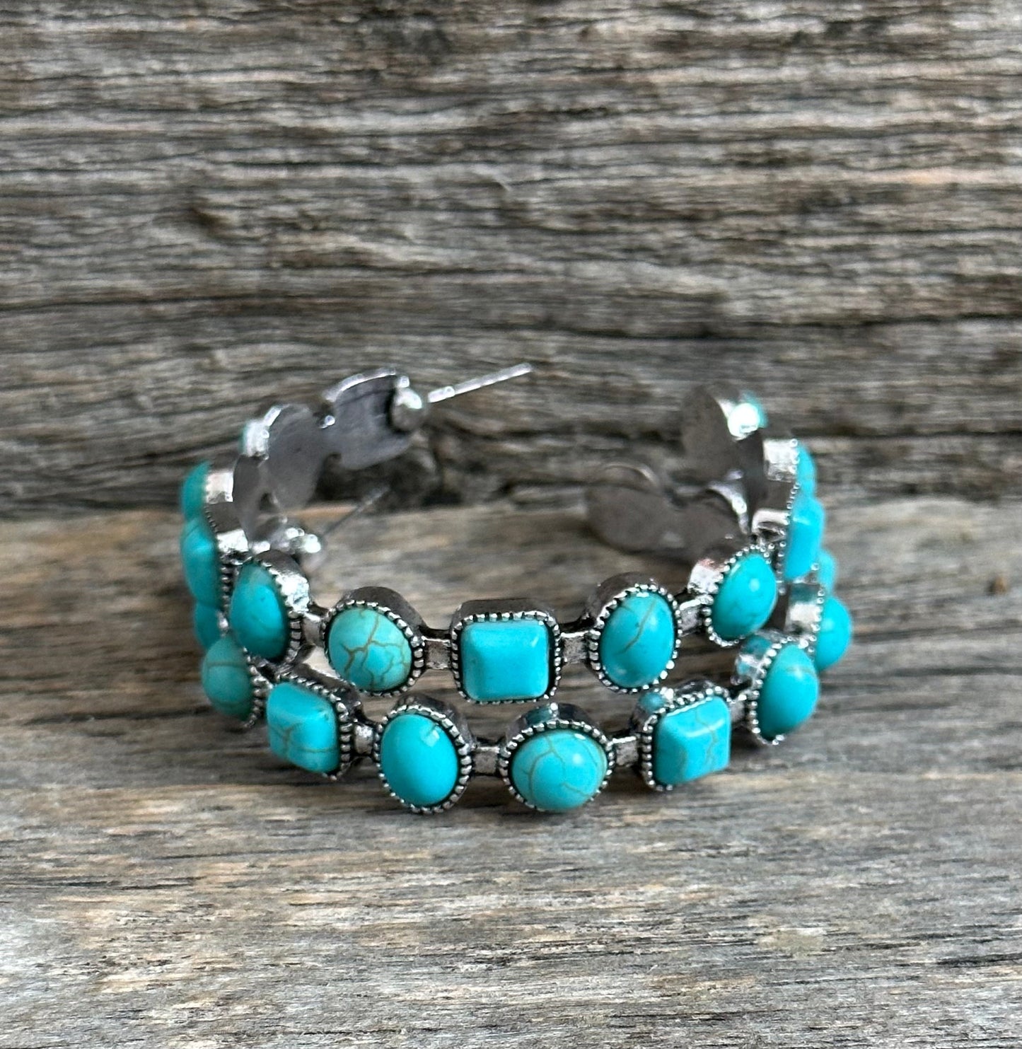 Turquoise Hoop Earrings