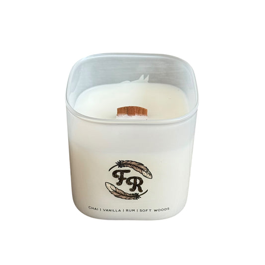 Exclusive Feathered Roan Vanilla Chai Candle