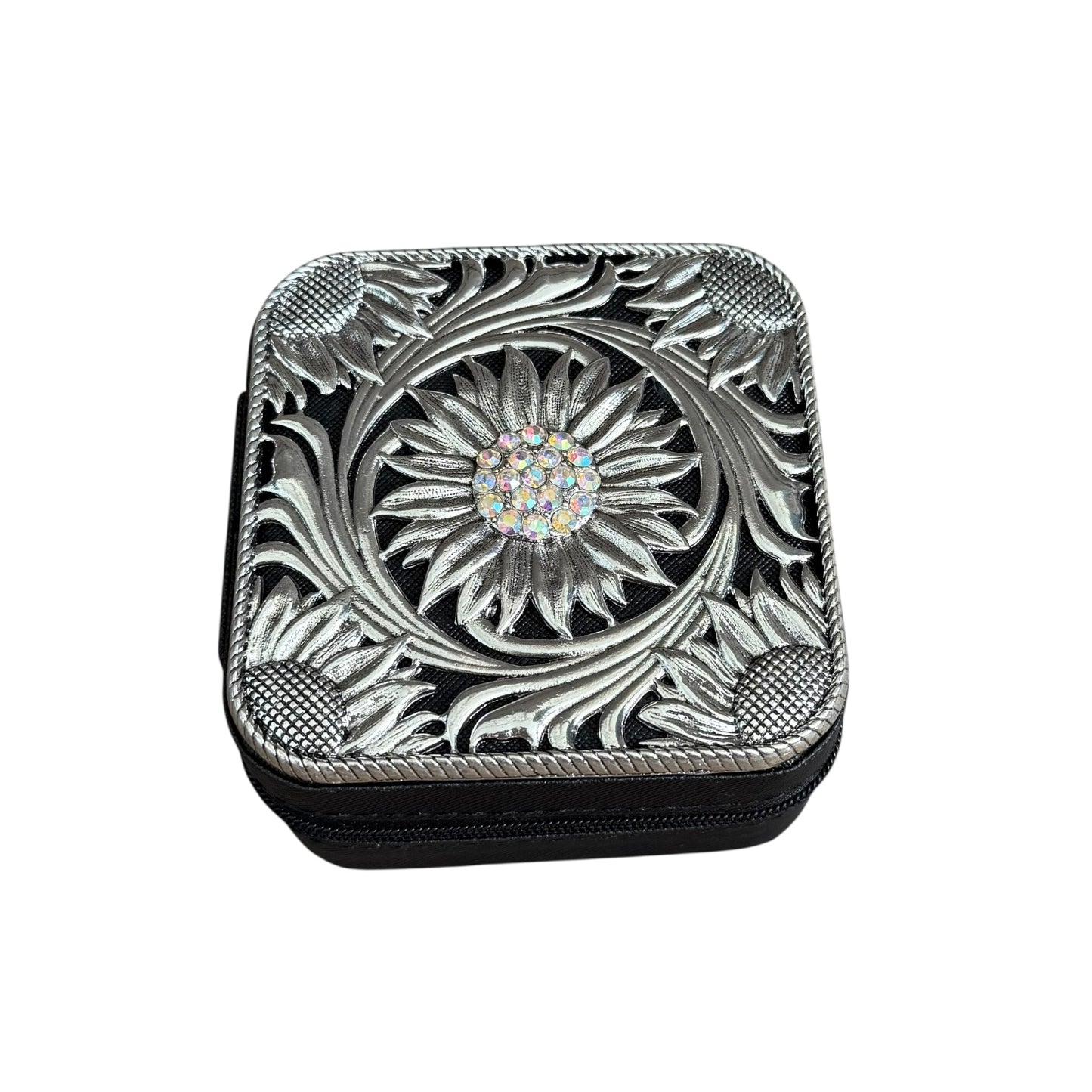 Sunflower Black Jewelry Box