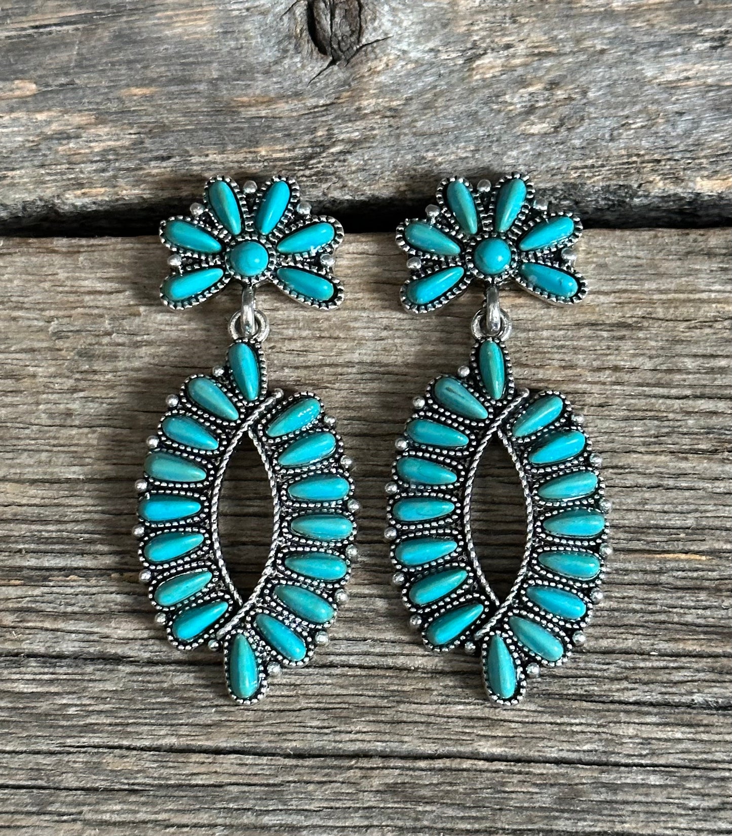 Turquoise Oval Earrings