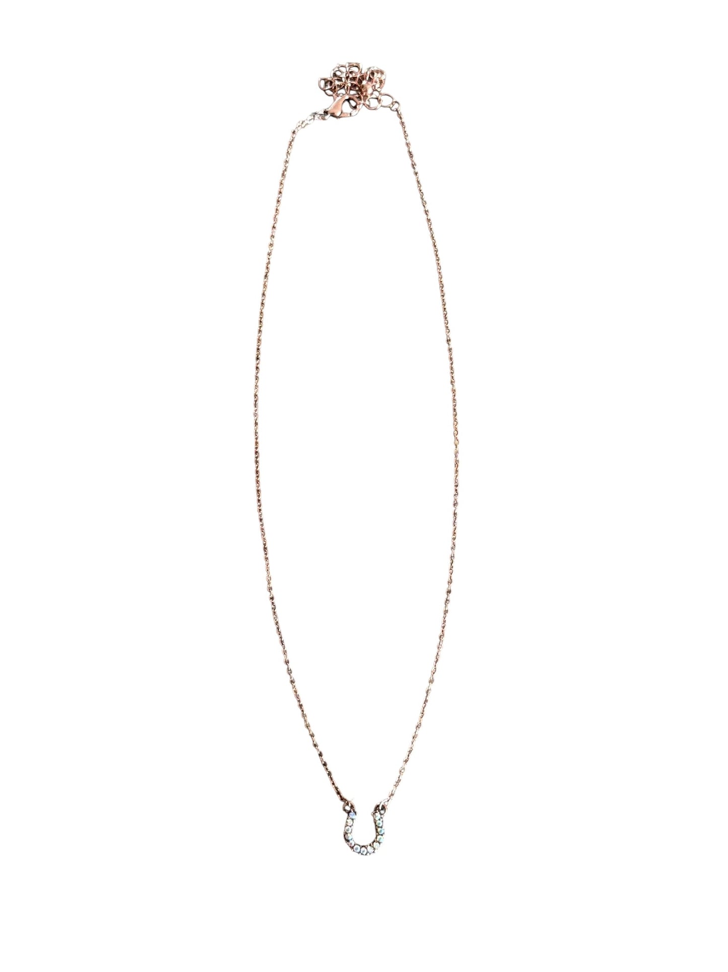 Rose Gold Horseshoe Necklace