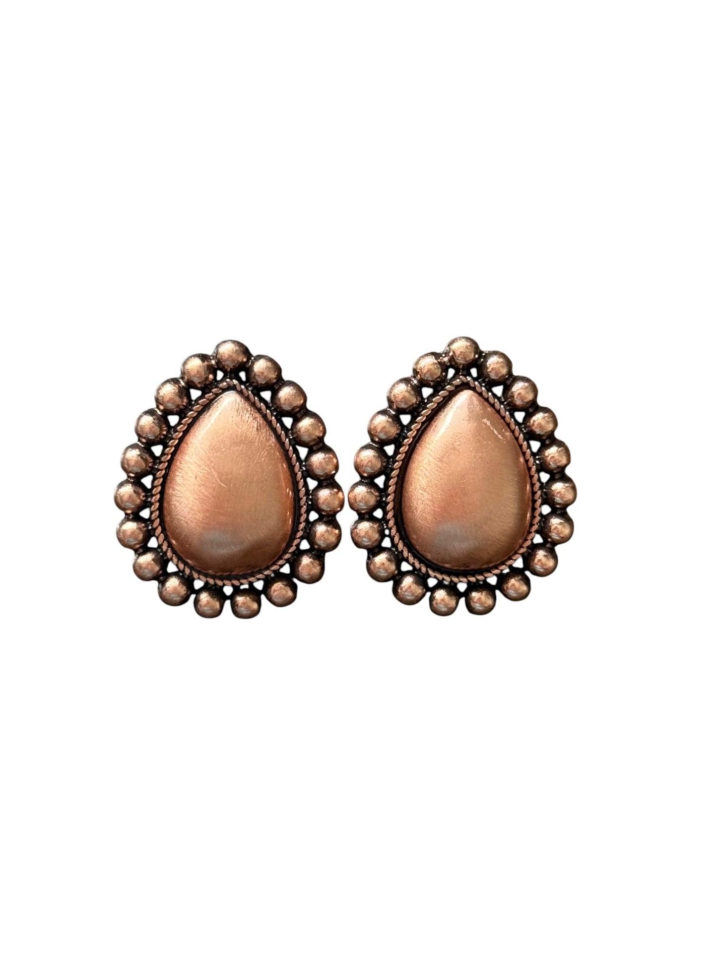 Copper Teardrop Earrings