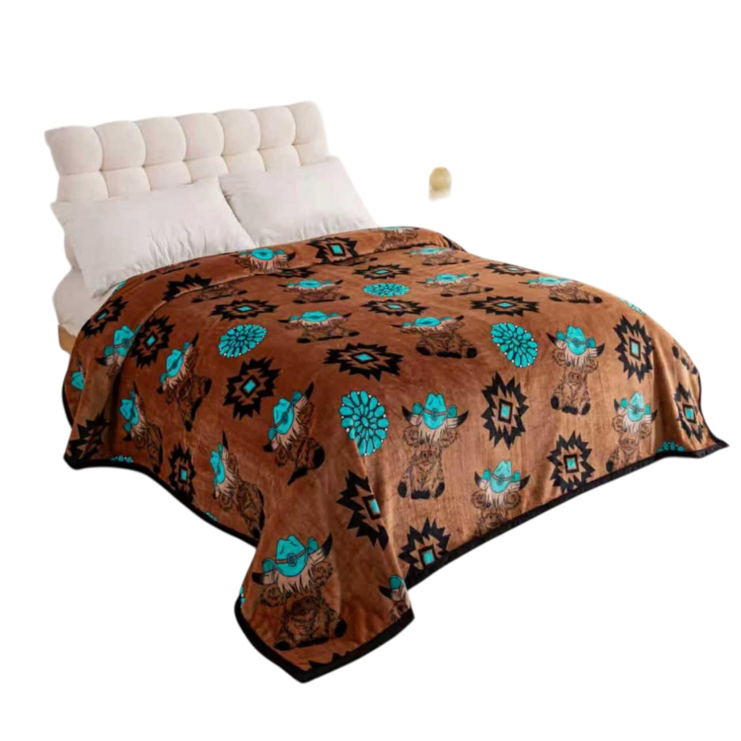 Turquoise Highland King Blanket