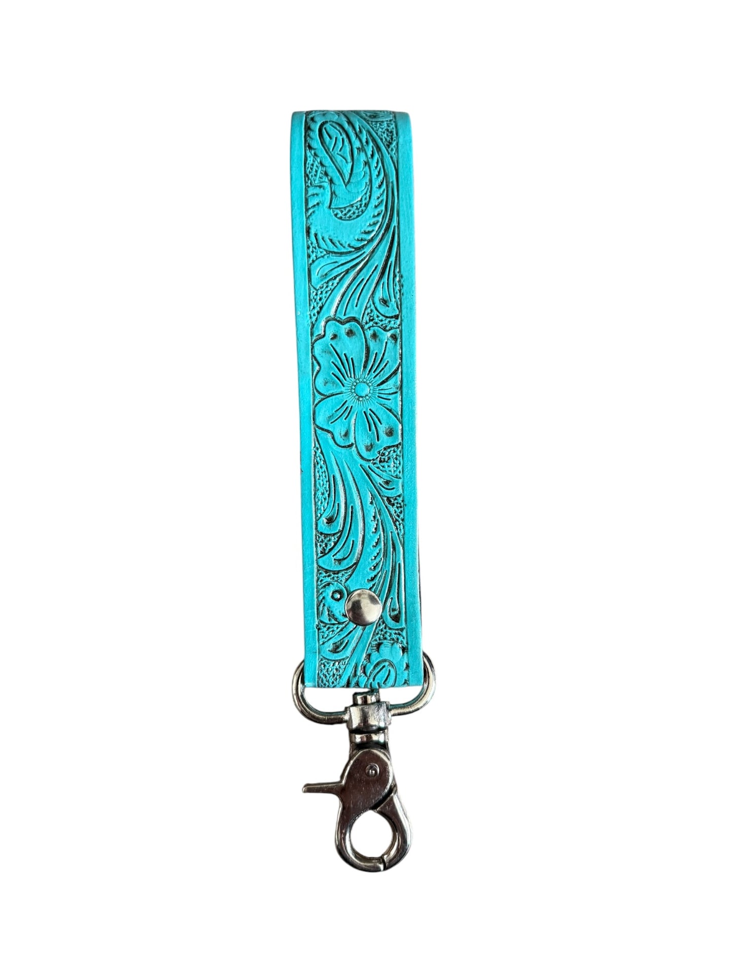 Tooled Turquoise Wristlet