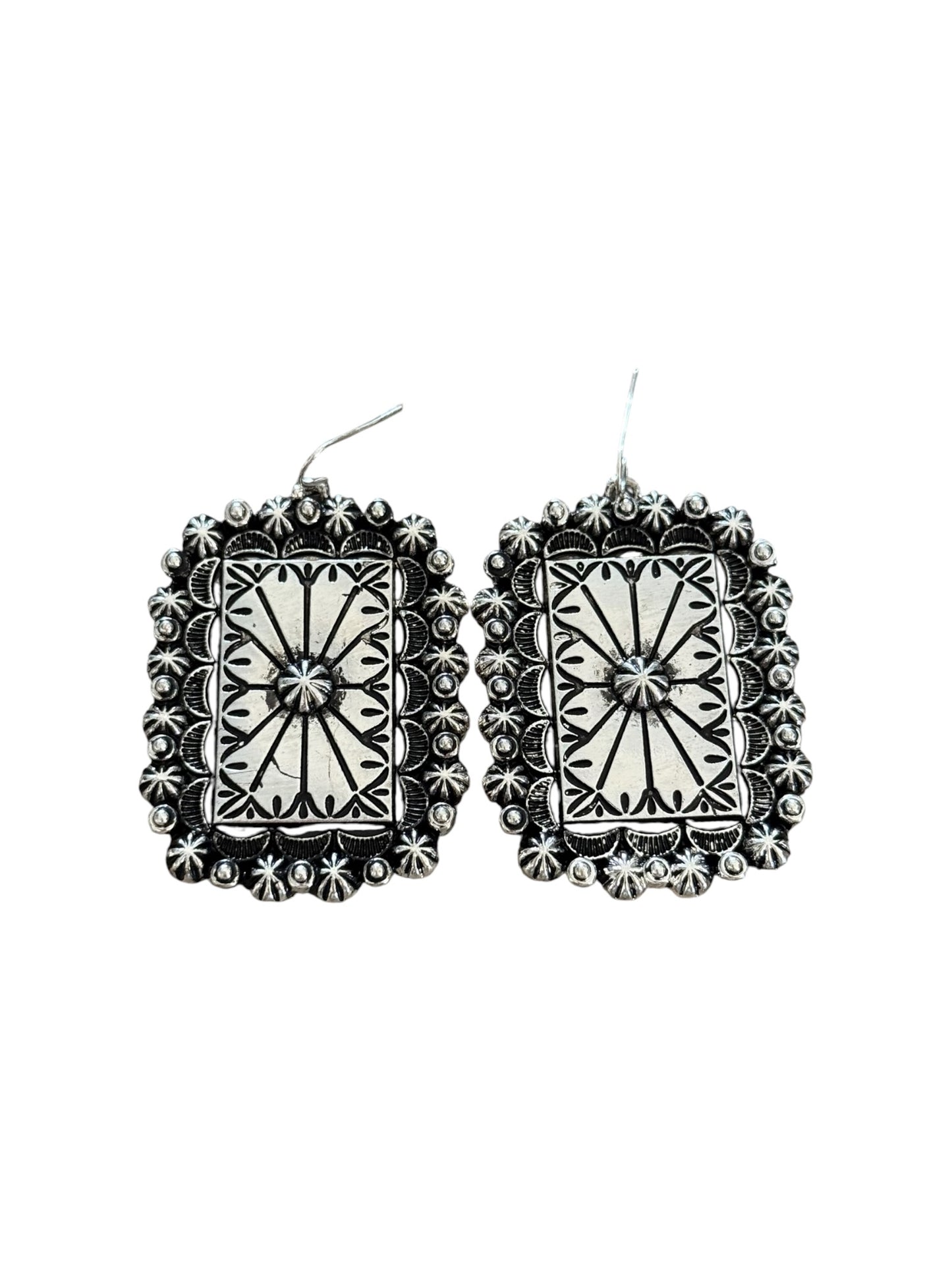 Large Concho Earrings