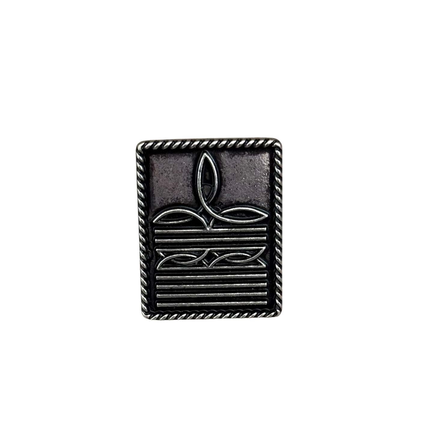 Rectangle Bootstitch Cuff Ring
