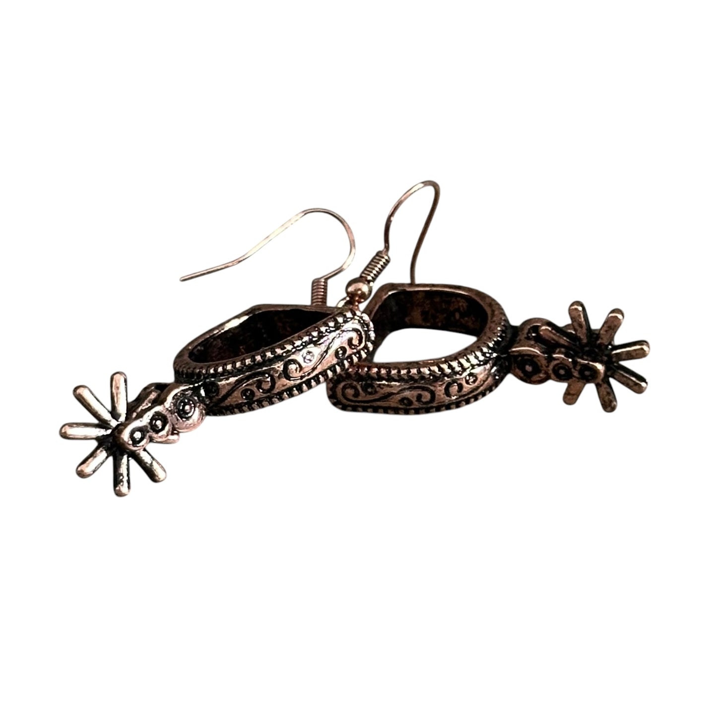 Copper Spur Earrings