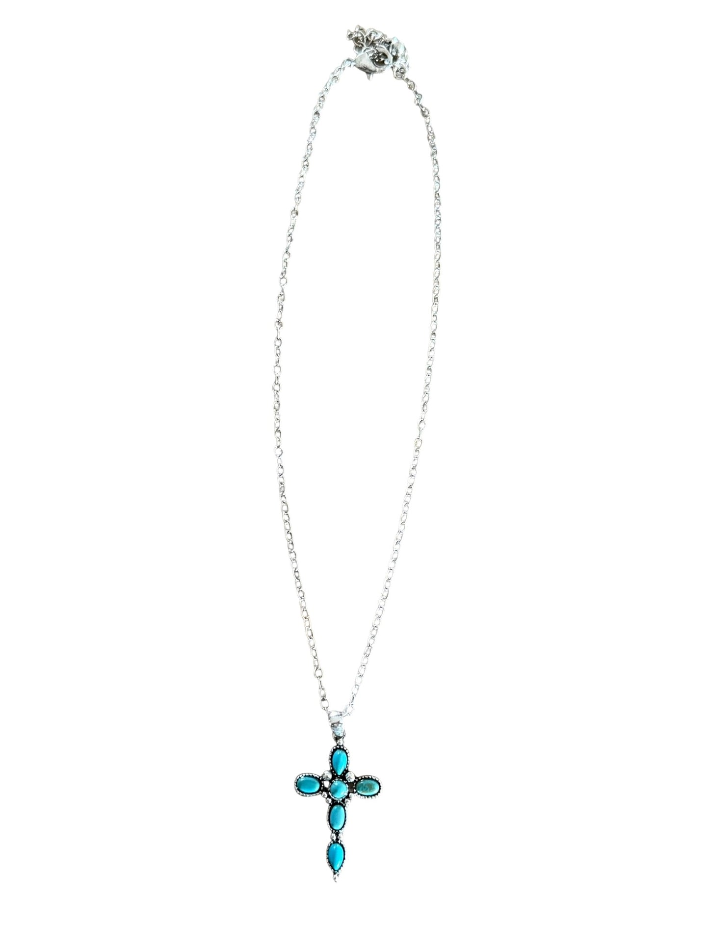 Turquoise Cross Necklace