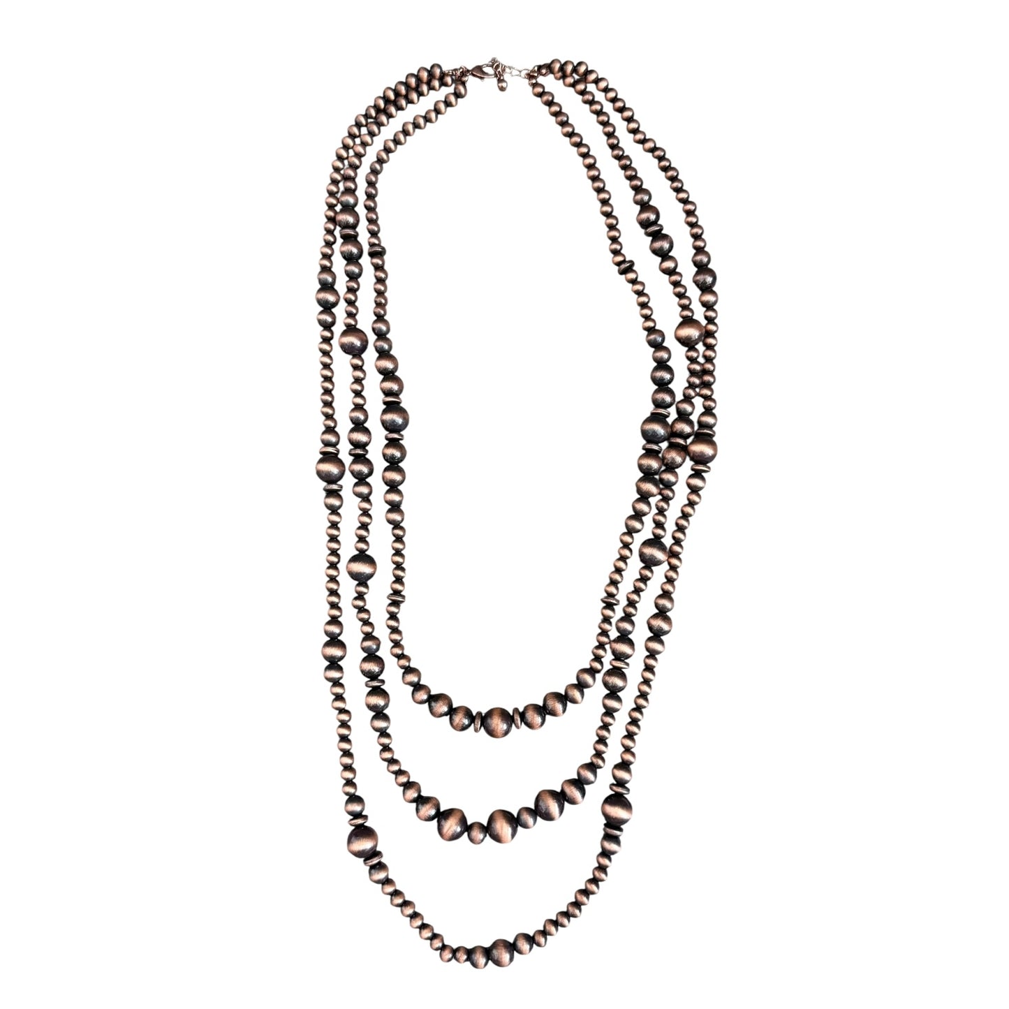 Copper Navajo Pearl Layered Necklace
