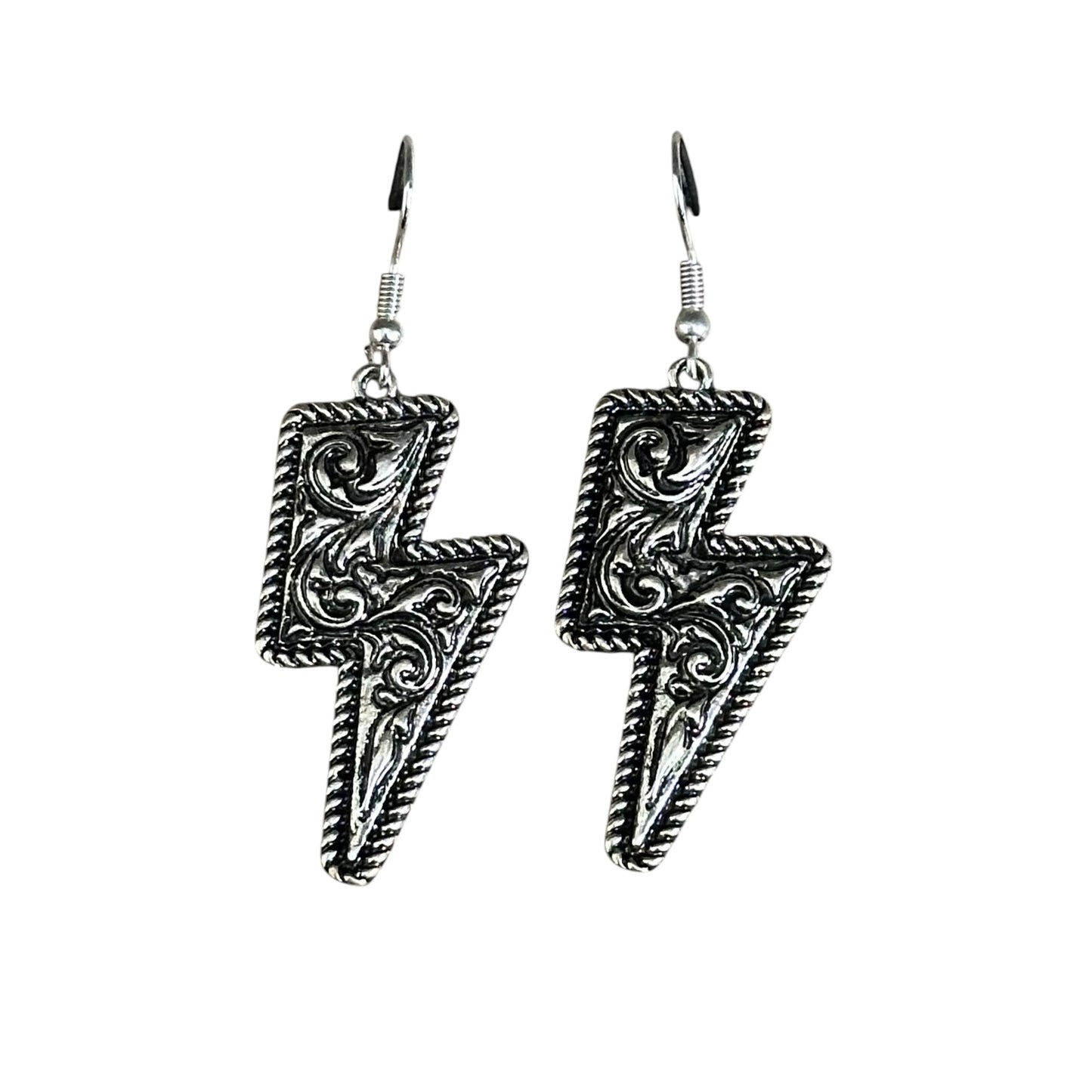 Tooled Bolt Earrings