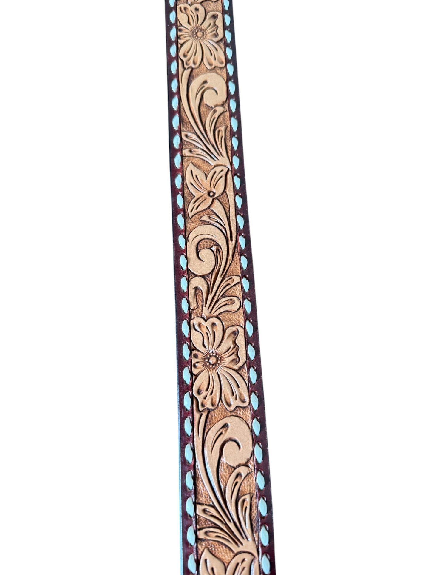 Tooled Buckstitch Purse Strap