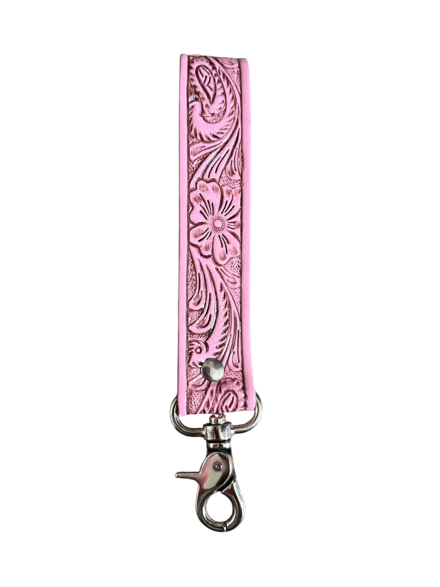 Tooled Pink Wristlet