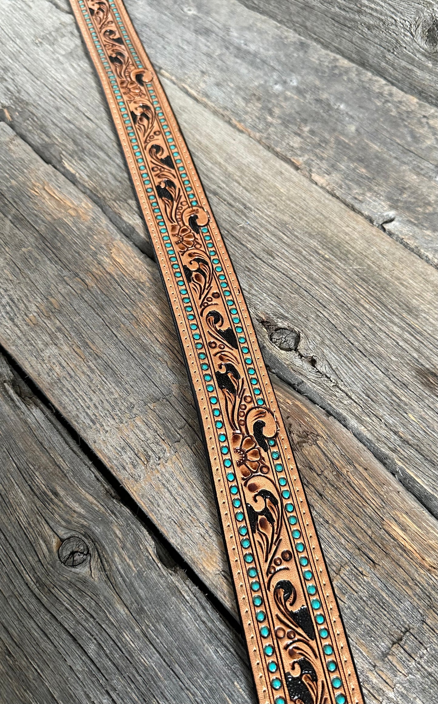 Turquoise Dot Purse Strap