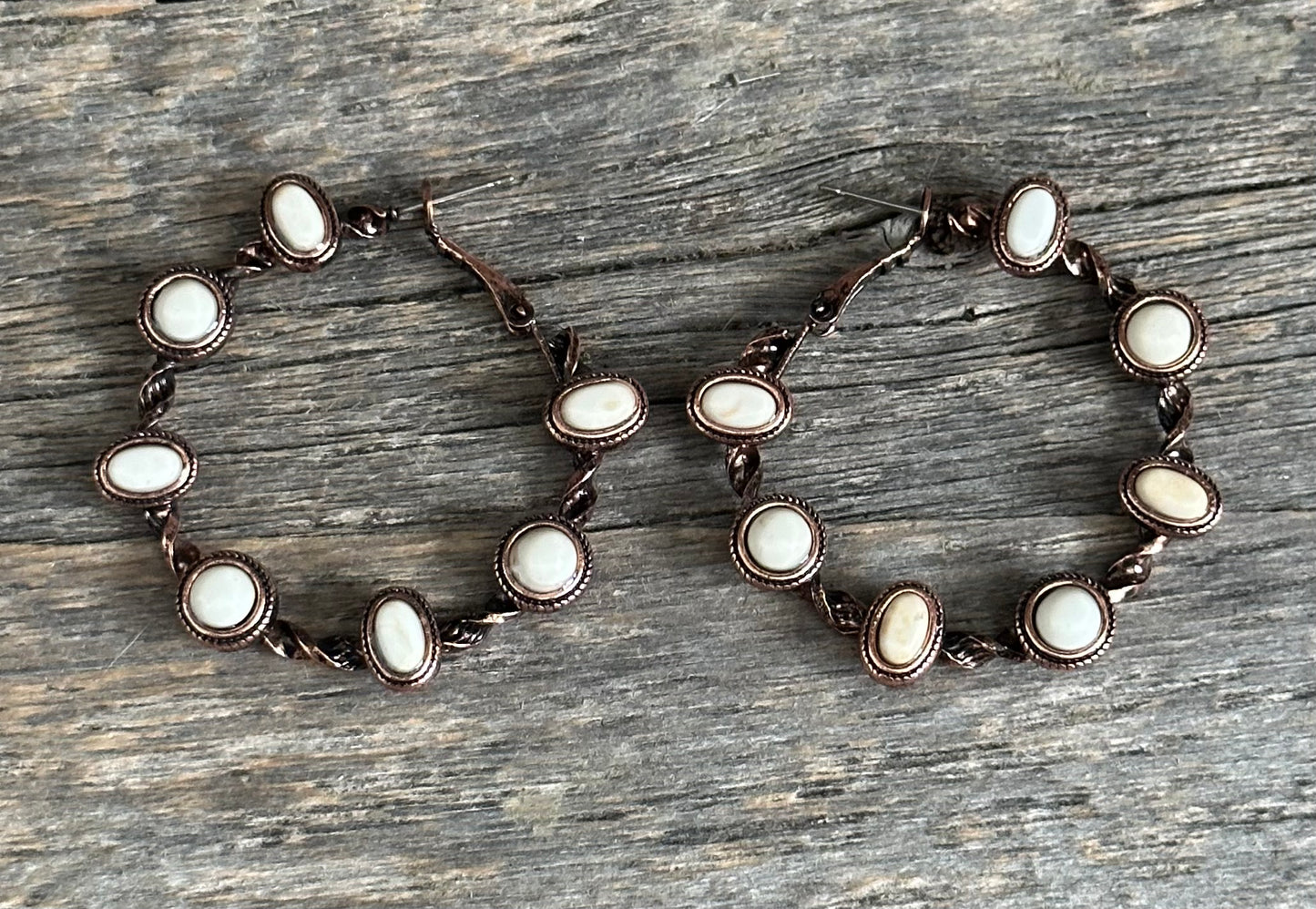 Copper Natural Hoop Earringd