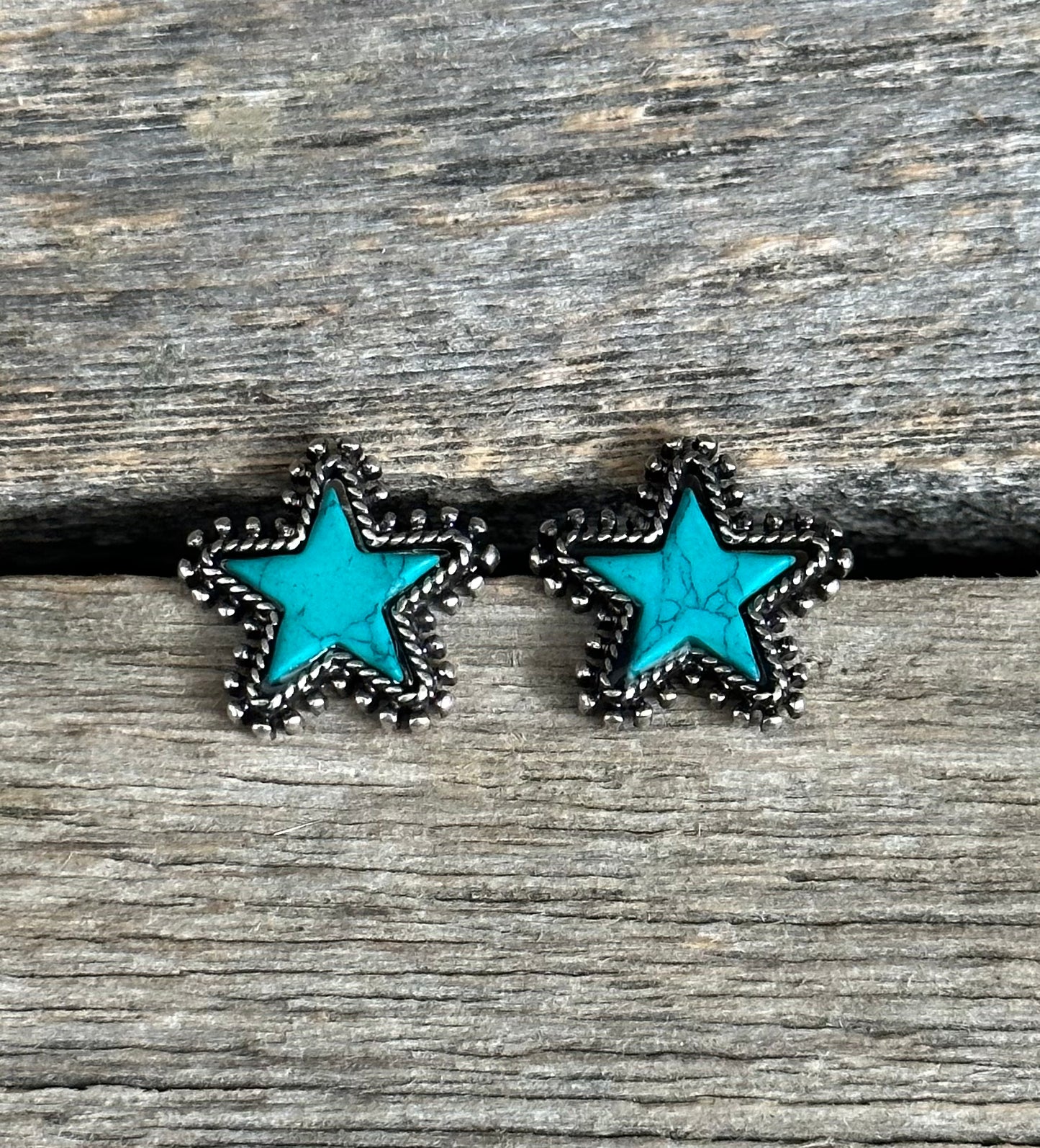 Turquoise Star Earrings
