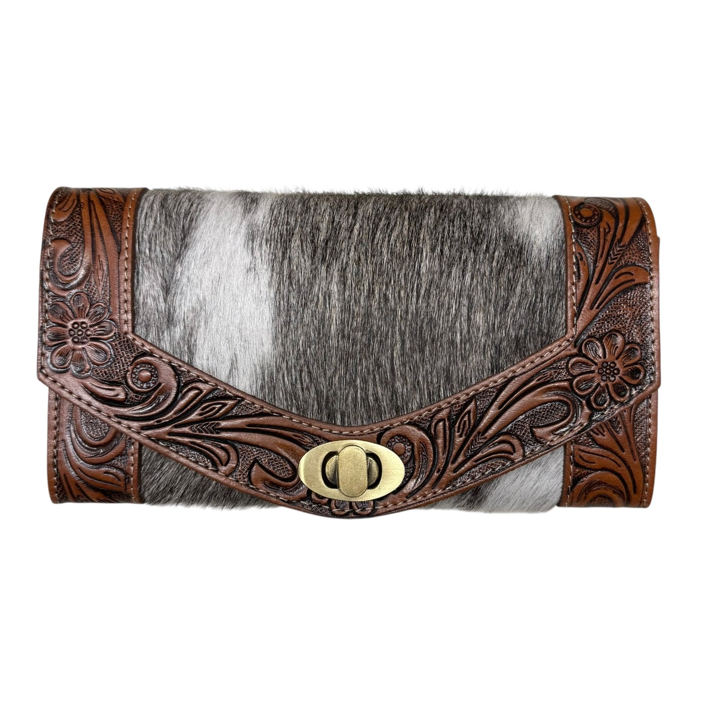 Tooled Cowhide Wallet (more options available)