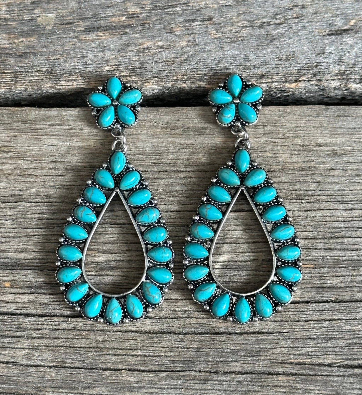 Turquoise Teardrop Earrings