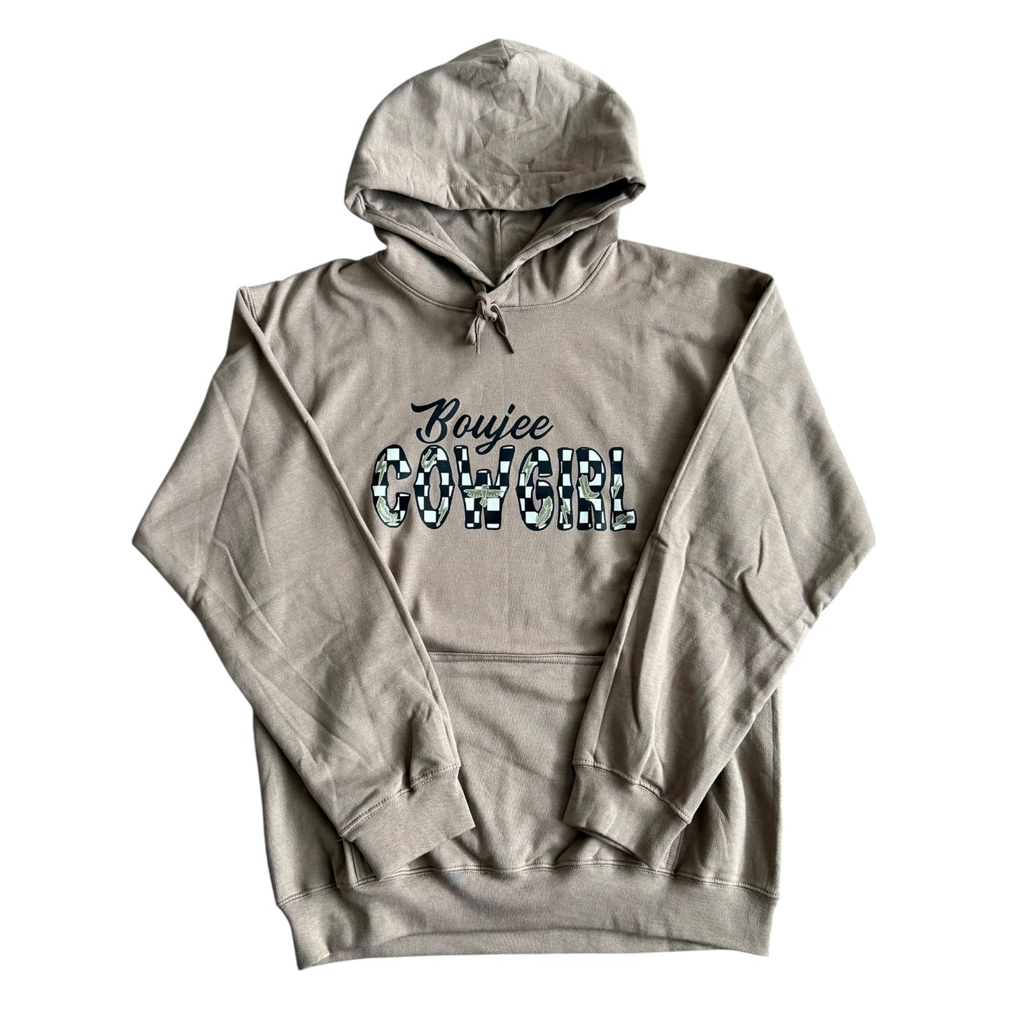 Light Brown Boujee Cowgirl Hoodie