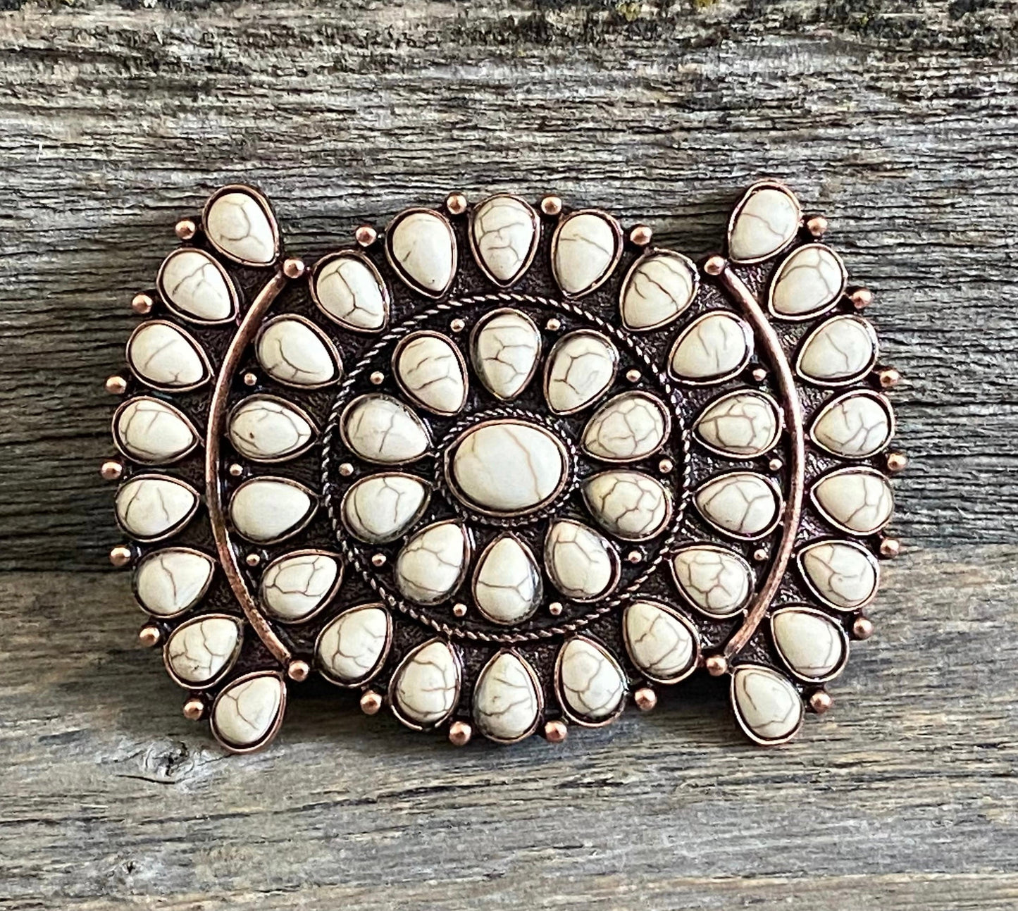 Natural Copper Cluster Hair Barrette