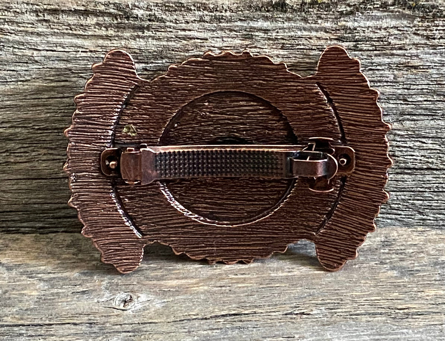 Natural Copper Cluster Hair Barrette