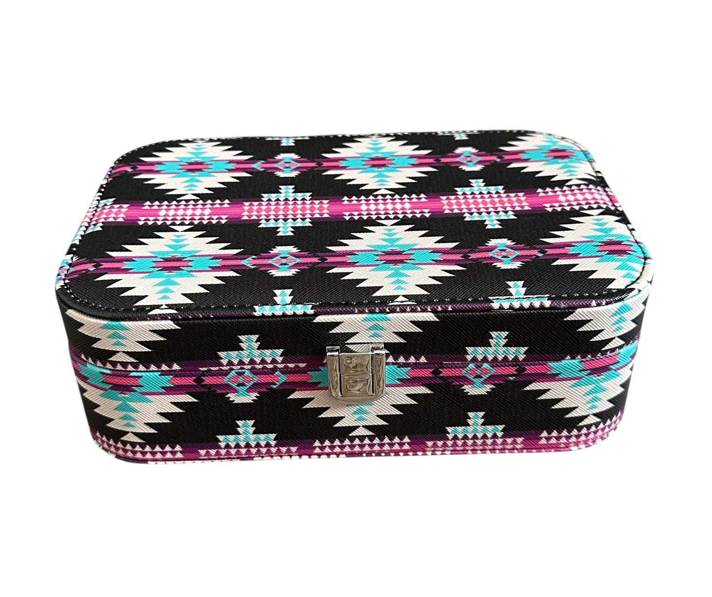 Pink Aztec Jewelry Box