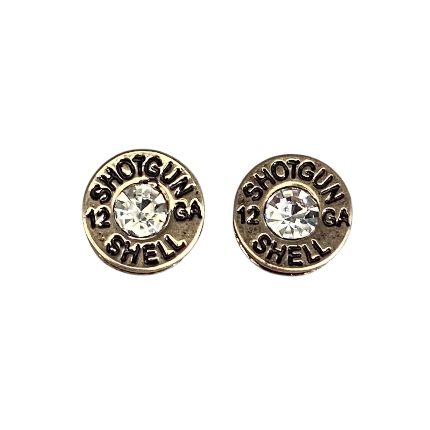 Gold Shotgun Shell Earrings